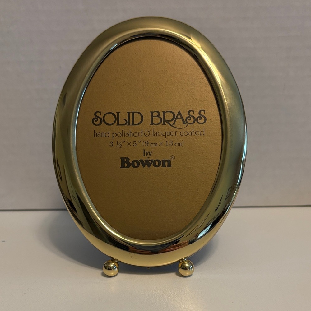 Bowon Solid Brass Oval Picture Frame